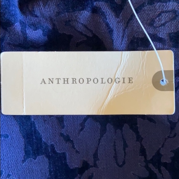NWT Ladies Anthropologie flocked damask pants - Picture 9 of 9